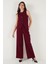 Wide Leg Orta Yüksek Bel Bol Paça Kumaş Pantolon Bayan Pantolon 6522974 6