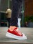 J-Cx-3 Bağcıklı Ortopedik Rahat Taban Kısa Erkek Sneaker Spor Ayakkabı Bt Bordo 4