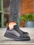 J046 Bağcıklı Ortopedik Taban Günlük Paraşüt Kumaş Süet Erkek Spor Sneaker Ayakkabı St Siyah 4