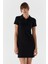 Polo Yaka Elbise Sıyah 1