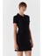 Polo Yaka Elbise Sıyah 4