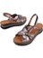 Hakiki Deri Rahat Günlük Sandalet Bronz 8066 5