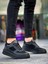 J-X8 Bağcıklı Ortopedik Taban Günlük Cilt Süet Erkek Spor Sneaker Ayakkabı St Siyah 1