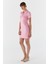 Polo Yaka Elbise Pembe 4
