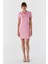 Polo Yaka Elbise Pembe 3