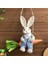 Paskalya Saman Tavşanı Heykelciği, Havuç Salıncağında Saman Tavşan, Paskalya Tatil Evi Dekoru Için Tavşan Heykeli Askılı Süsü B (Yurt Dışından) 4