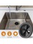 2'li Paket Lavabo Backsplash Çöp Imha Splash Guard Gıda Atık Öğütücü Splash Guard Yaka Yedek Sessiz Kapak (Yurt Dışından) 4