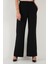 Wide Leg Orta Yüksek Bel Bol Paça Kumaş Pantolon Bayan Pantolon 6522974 2