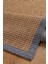 0465-GRI Kumaş Bordür Sisal Halı Kilim Hav Toz Vermez Kolay Temizlenen Hasır Kilim 5