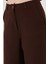 Wide Leg Orta Yüksek Bel Bol Paça Kumaş Pantolon Bayan Pantolon 6522974 4