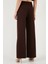 Wide Leg Orta Yüksek Bel Bol Paça Kumaş Pantolon Bayan Pantolon 6522974 7
