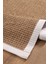 0465-KREM Kumaş Bordür Sisal Halı Kilim Hav Toz Vermez Kolay Temizlenen Hasır Kilim 6