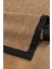 0465-SIYAH Kumaş Bordür Sisal Halı Kilim Hav Toz Vermez Kolay Temizlenen Hasır Kilim 6
