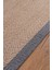 0408-GRI Kumaş Bordür Sisal Halı Kilim Hav Toz Vermez Kolay Temizlenen Hasır Kilim 5