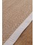 0408-KREM Kumaş Bordür Sisal Halı Kilim Hav Toz Vermez Kolay Temizlenen Hasır Kilim 5
