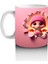 Pembe Arka Planda Şirin Çocuk Maskotu – Baskılı Kahve Kupası 2