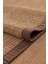 0465-KAHVERENGI Kumaş Bordür Sisal Halı Kilim Hav Toz Vermez Kolay Temizlenen Hasır Kilim 3