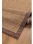 0465-KAHVERENGI Kumaş Bordür Sisal Halı Kilim Hav Toz Vermez Kolay Temizlenen Hasır Kilim 6