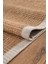 0465-BEJ Kumaş Bordür Sisal Halı Kilim Hav Toz Vermez Kolay Temizlenen Hasır Kilim 3