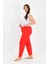 Kadın Pamuklu Büyük Beden Alt Pijama Kırmızı 27560 2