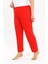 Kadın Pamuklu Büyük Beden Alt Pijama Kırmızı 27560 3