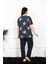 Kadın 5xl-6xl-7xl-8xl Büyük Beden Kısa Kol Pijama Takım 75005 4