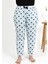 Kadın Pamuklu Büyük Beden Alt Pijama Buz Mavisi 4