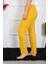 Kadın Pamuk Penye Tek Alt Pijama Sarı 27513 3