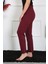 Kadın Pamuk Penye Tek Alt Pijama Bordo 27513 2