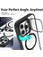 Iphone 15 Pro Max Kılıf Standlı Mika Magsafe Hassas Butonlu Metal Tuşlu + Kamera Lens Camı Hediyeli Set 2