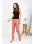 Kadın Penye Düz Tek Alt Somon Pijama 27538 1