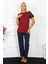 Kadın Kolu Dantelli Penye Pijama Takım 4149 4
