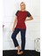 Kadın Kolu Dantelli Penye Pijama Takım 4149 5
