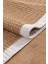 0465-KREM Kumaş Bordür Sisal Halı Kilim Hav Toz Vermez Kolay Temizlenen Hasır Kilim 3