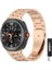 Samsung Galaxy Watch 8 40mm 44mm Classic 46mm Kordon Klipsli Metal Kordon 04 +Kısaltma Aparatı 1