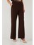 Wide Leg Orta Yüksek Bel Bol Paça Kumaş Pantolon Bayan Pantolon 6522974 6