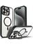 Iphone 16 Pro Max Kılıf Standlı Mika Magsafe Hassas Butonlu Metal Tuşlu + Kamera Lens Camı Hediyeli Set 2