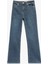Yüksek Bel Dar Kalıp Düğmeli Cepli Ispanyol Paça Crop Jean Pantolon - Flare Jeans 1
