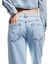 Taş Detaylı Düz Paça Cepli Düğmeli Straight Jean Pantolon - Straight Jeans 3