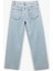 Taş Detaylı Düz Paça Cepli Düğmeli Straight Jean Pantolon - Straight Jeans 5