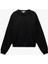 Pamuklu Bisiklet Yaka Şardonlu Sweatshirt 3