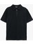 Viskon Regular Fit Polo Yaka Yarım Fermuarlı Kısa Kollu Triko Tişört 1