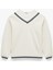 Çizgi Detaylı Uzun Kollu Çift Yaka Rahat Kalıp Sweatshirt 1
