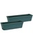 Plastik Balkon Saksı 2'li Set 50 cm - 60 cm Yeşil 1