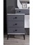 Stil (Antrasit) Modern Aynalı Şifonyer 5