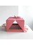 Yaş Pasta Kutusu ve Altlığı - 6-8 Kişilik Lady Cake Box Pudra ( 10 Adet ) ( 23X23X15 cm ) 2