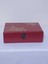 Bordo Ahşap Dekoratif Takı ve Aksesuar Kutusu 15X22X7 cm 1