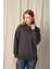 Iki Iplik Kumaş Kadın Antrasit Sweat 1