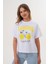 Kadın Beyaz Oversize California Lemons Baskılı Tişört 1