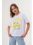 Kadın Beyaz Oversize California Lemons Baskılı Tişört 3